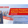 Canada Passport Refund Guarantee starting April 2026 explained by Certified Immigration Consultant in Calgary with passport processing refund policy and Career Wings Immigration Services contact details